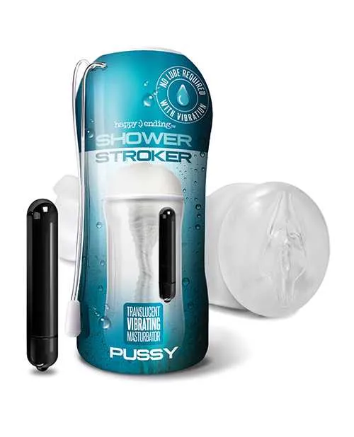 Happy Ending Male Sex Toys Shower Stroker Vibrating Pussy Clear Happy Ending Male Sex Toys Shower Stroker Vibrating Pussy Clear
