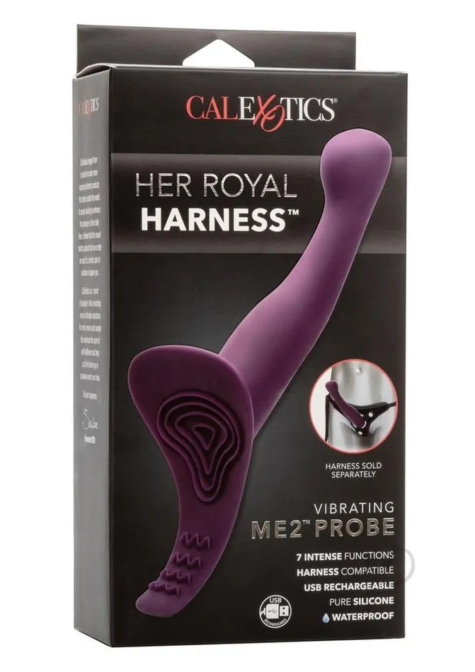 Her Royal Harness Female Sex Toys Me2 Vibrating Silicone StrapOn Purple