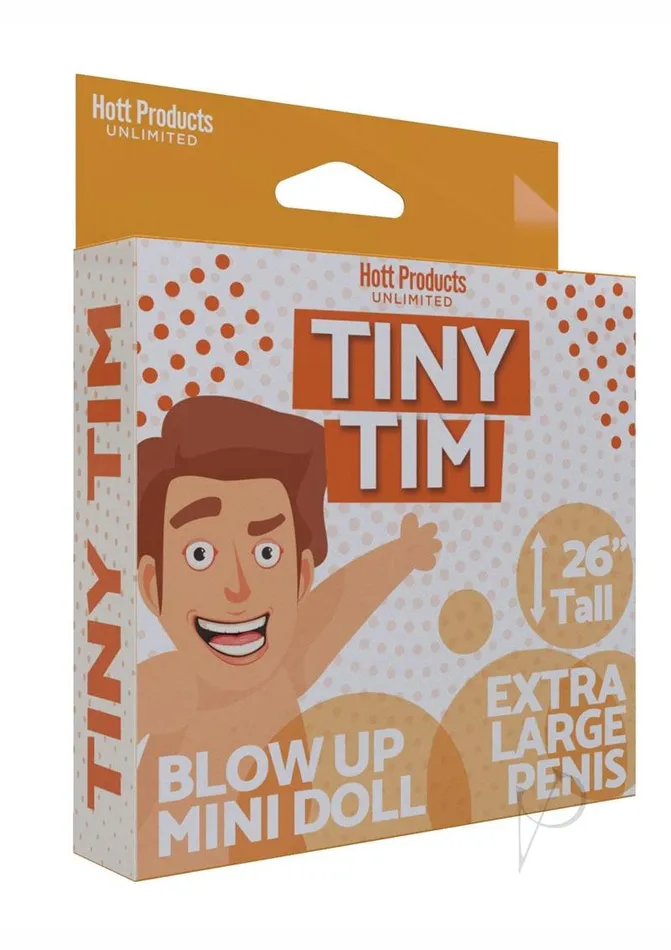 Hott Products Male Sex Toys Tiny Tim Blow Up Party Doll Vanilla