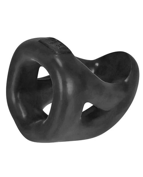 Hunkyjunk Slingshot Silicone 3 Ring Teardrop Cock Ring Black Hunkyjunk Male Sex Toys
