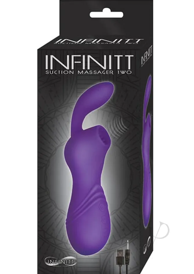 Infinitt Suction Massager Two Rechargeable Silicone Vibrator Purple Infinitt Female Sex Toys Infinitt Suction Massager Two Rechargeable Silicone Vibrator Purple Infinitt Female Sex Toys