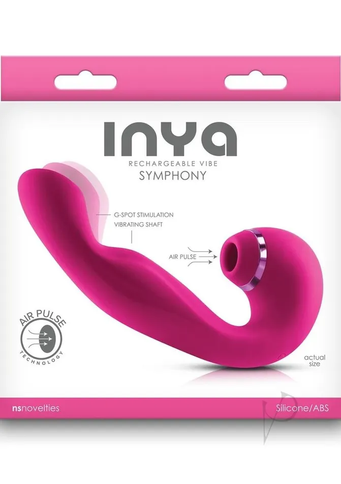 Inya Vibrators Inya Symphony Rechargeable Silicone Triple Motor Vibrator Pink Inya Vibrators Inya Symphony Rechargeable Silicone Triple Motor Vibrator Pink