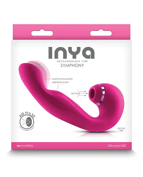 Inya Vibrators Inya Symphony Rechargeable Silicone Triple Motor Vibrator Pink Inya Vibrators Inya Symphony Rechargeable Silicone Triple Motor Vibrator Pink