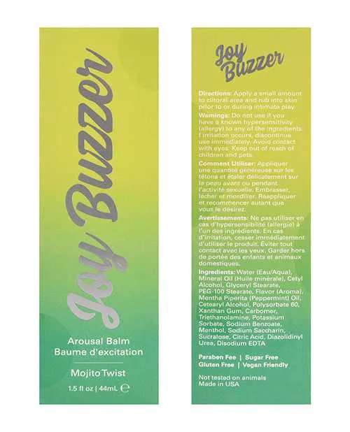 Jelique Female Sex Toys Jelique Joy Buzzer Clitoral Stimulant Mojito Twist 15 fl oz44ml Jelique Female Sex Toys Jelique Joy Buzzer Clitoral Stimulant Mojito Twist 15 fl oz44ml