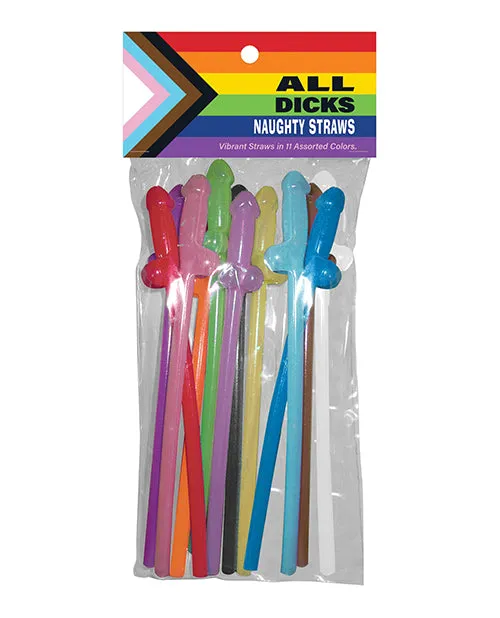 Kheper Games Vibrators All Dicks Naughty Straws 11 per pack Rainbow Kheper Games Vibrators All Dicks Naughty Straws 11 per pack Rainbow