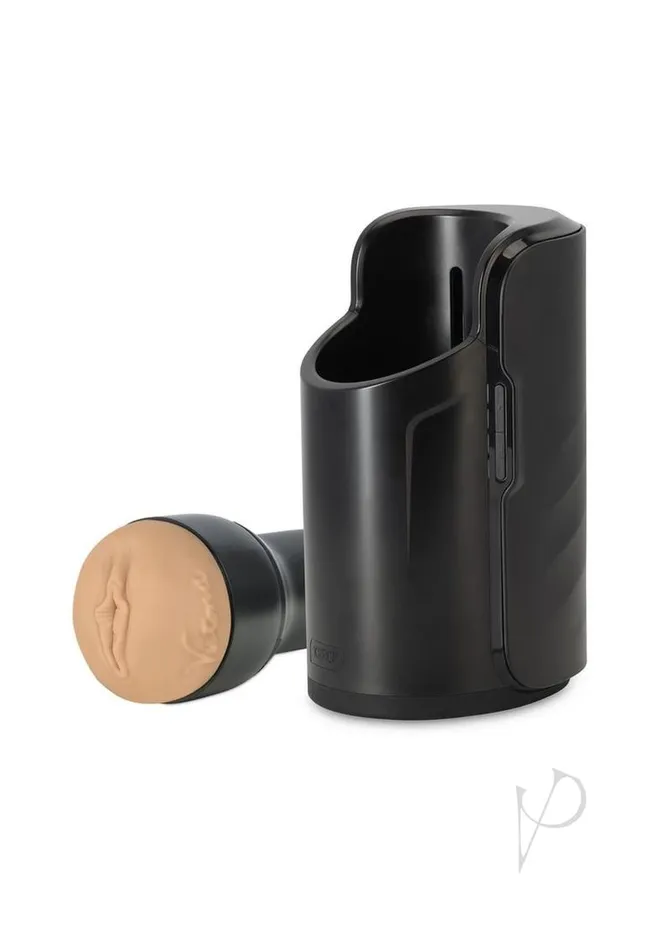 Kiiroo Keon and Feel Victoria Interactive Masturbator Combo Set Pussy BlackVanilla Kiiroo Male Sex Toys