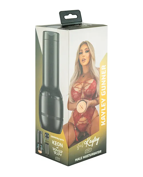 Kiiroo Kiiroo Feel Kayley Gunner Interactive Masturbator Pussy BlackVanilla Male Sex Toys