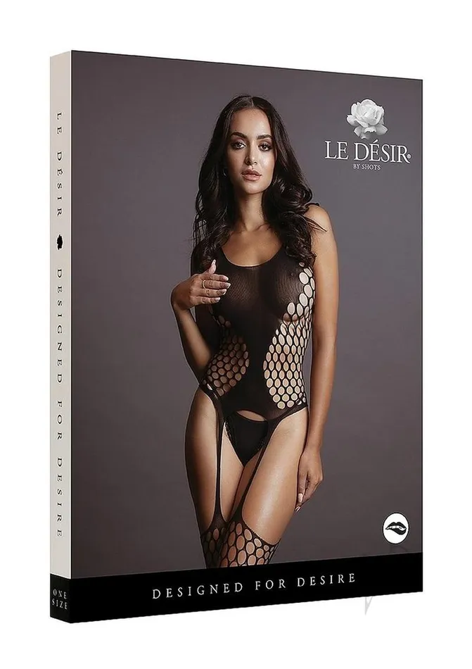 Le Desir Bodystockings Playsuits Le Desir Fence Suspender Bodystocking OS Black Le Desir Bodystockings Playsuits Le Desir Fence Suspender Bodystocking OS Black