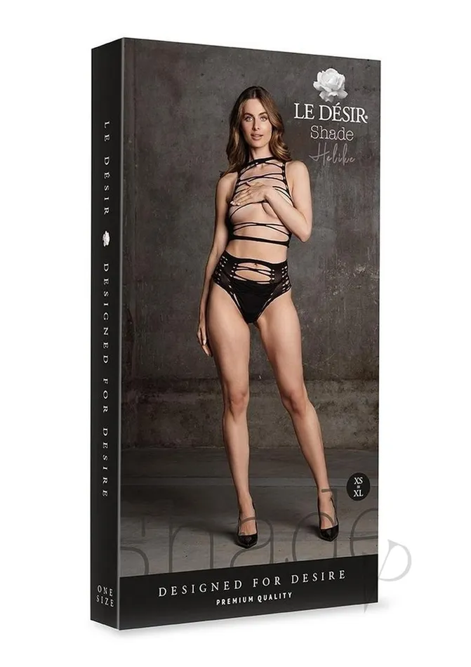 Le Desir Female Sex Toys Le Desir Shade Helike XLV Two Piece with Open Cups Crop Top and Panty OS Black Le Desir Female Sex Toys Le Desir Shade Helike XLV Two Piece with Open Cups Crop Top and Panty OS Black