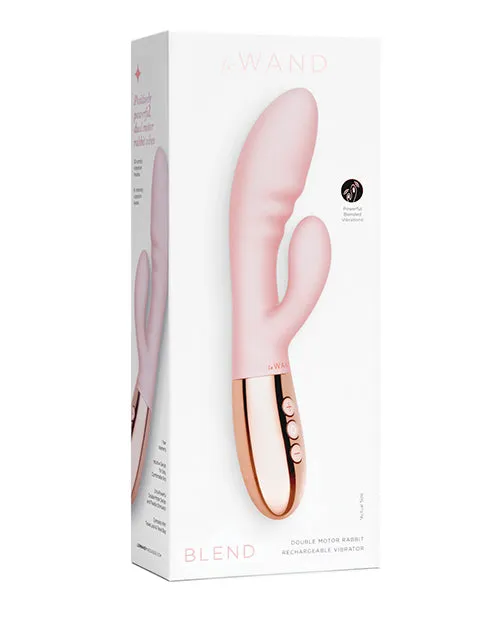 Le Wand Blend Rechargeable Silicone Rabbit Vibrator Rose Gold Le Wand Female Sex Toys Le Wand Blend Rechargeable Silicone Rabbit Vibrator Rose Gold Le Wand Female Sex Toys