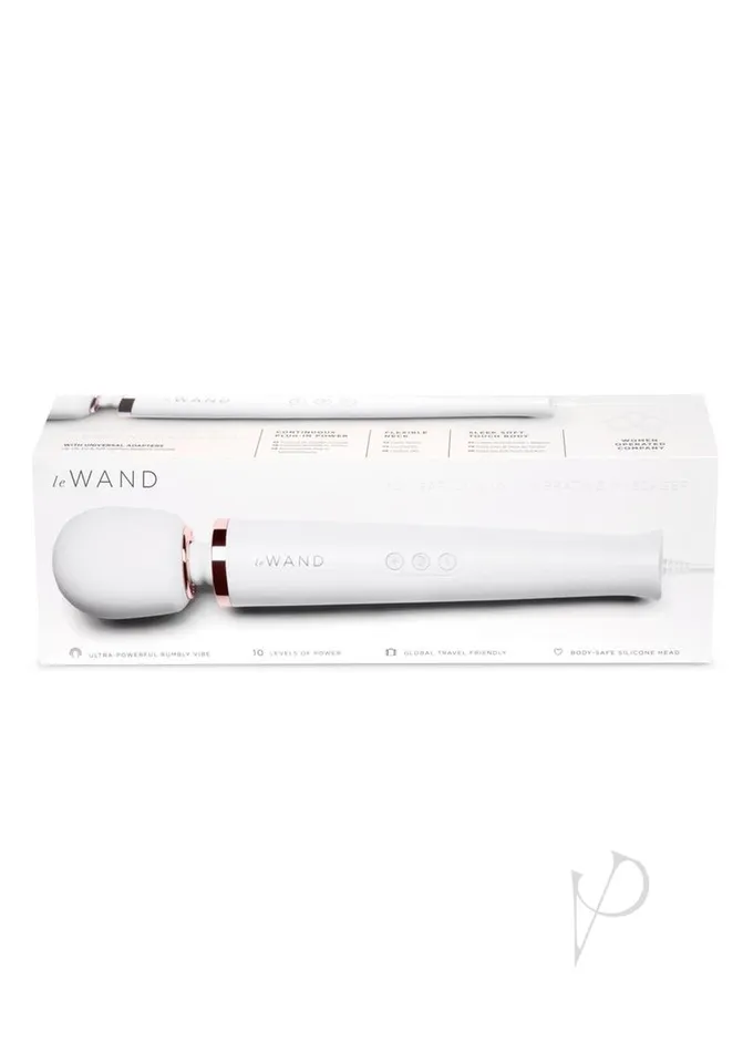 Le Wand Le Wand Plugin Massager Sky White Female Sex Toys