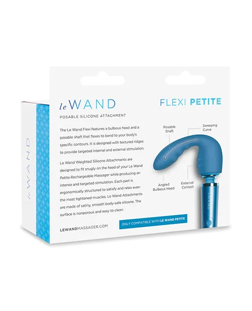 Le Wand Petite Flexi Silicone Attachment Blue Le Wand Vibrators