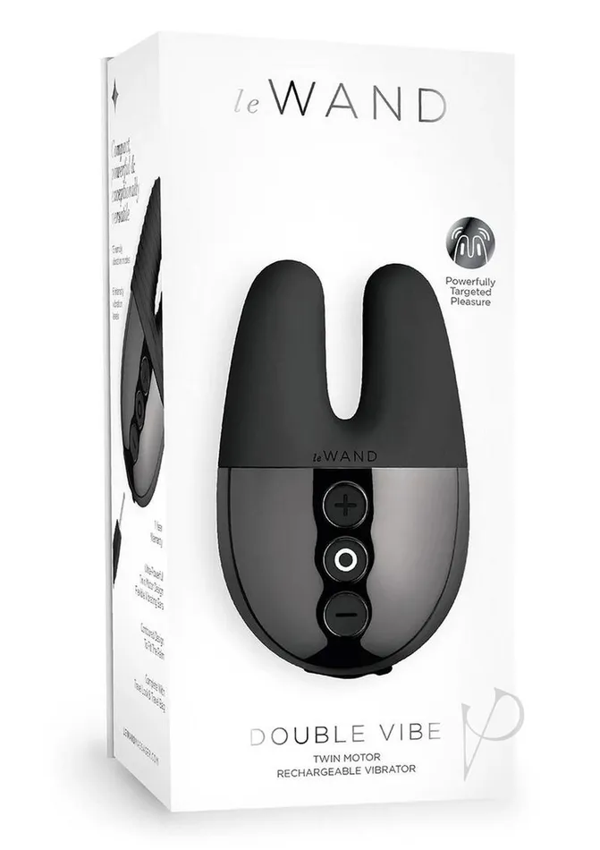 Le Wand Vibrators Le Wand Double Vibe Rechargeable Silicone Vibrator Black Le Wand Vibrators Le Wand Double Vibe Rechargeable Silicone Vibrator Black