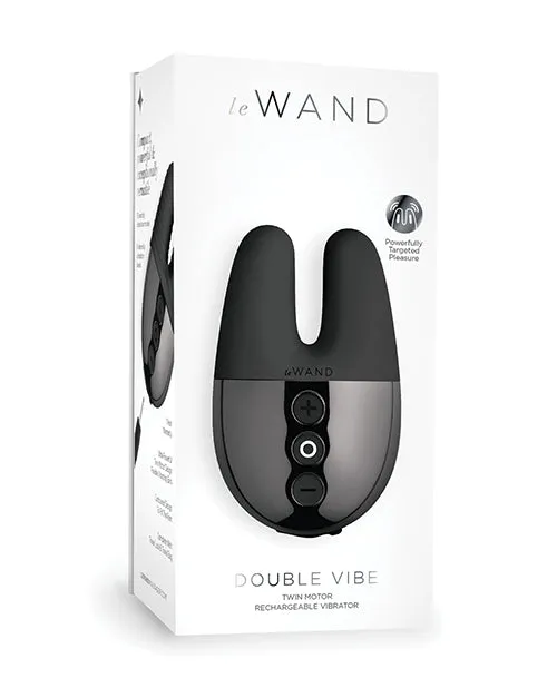 Le Wand Vibrators Le Wand Double Vibe Rechargeable Silicone Vibrator Black Le Wand Vibrators Le Wand Double Vibe Rechargeable Silicone Vibrator Black