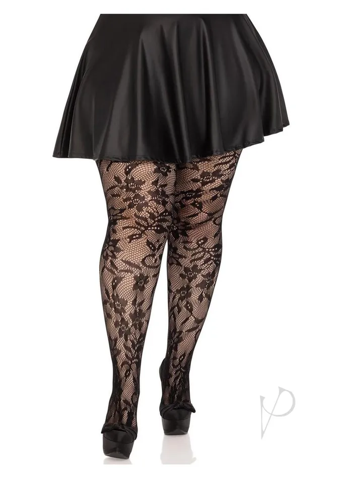 Leg Avenue Anal Leg Avenue Seamless Chantilly Floral Lace Tights 1X2X Black Leg Avenue Anal Leg Avenue Seamless Chantilly Floral Lace Tights 1X2X Black