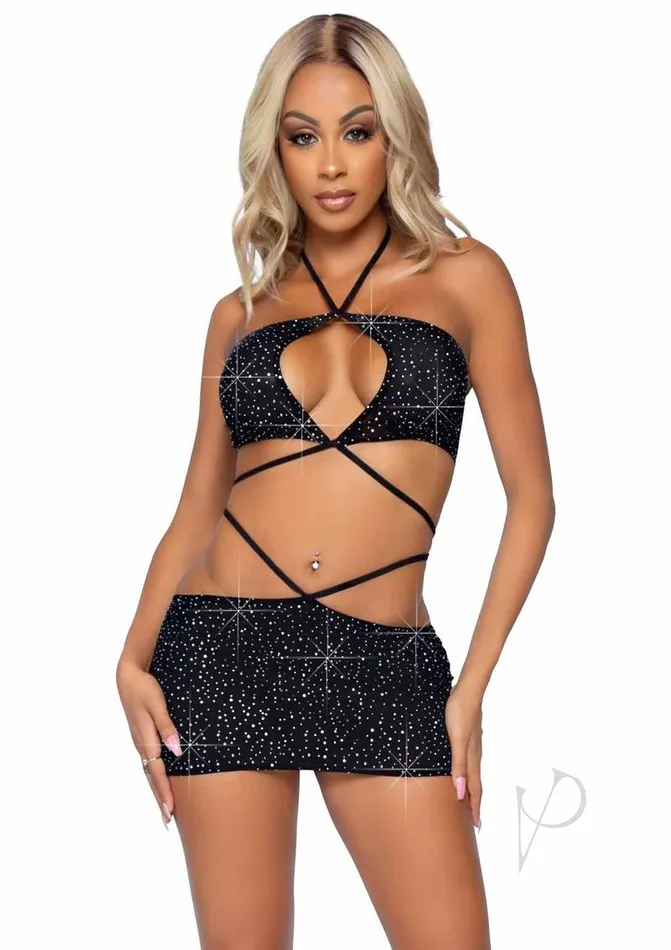 Leg Avenue Female Sex Toys Leg Avenue Rhinestone Keyhole Bandeau Top and Low Rise Skirt with Waist Strap Detail 2 pieces Large Black Leg Avenue Female Sex Toys Leg Avenue Rhinestone Keyhole Bandeau Top and Low Rise Skirt with Waist Strap Detail 2 pieces Large Black