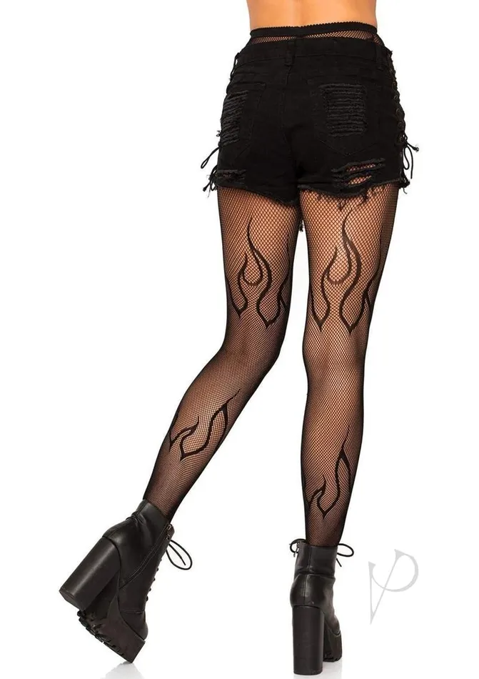 Leg Avenue Flame Net Tights OS Black Leg Avenue Anal Leg Avenue Flame Net Tights OS Black Leg Avenue Anal