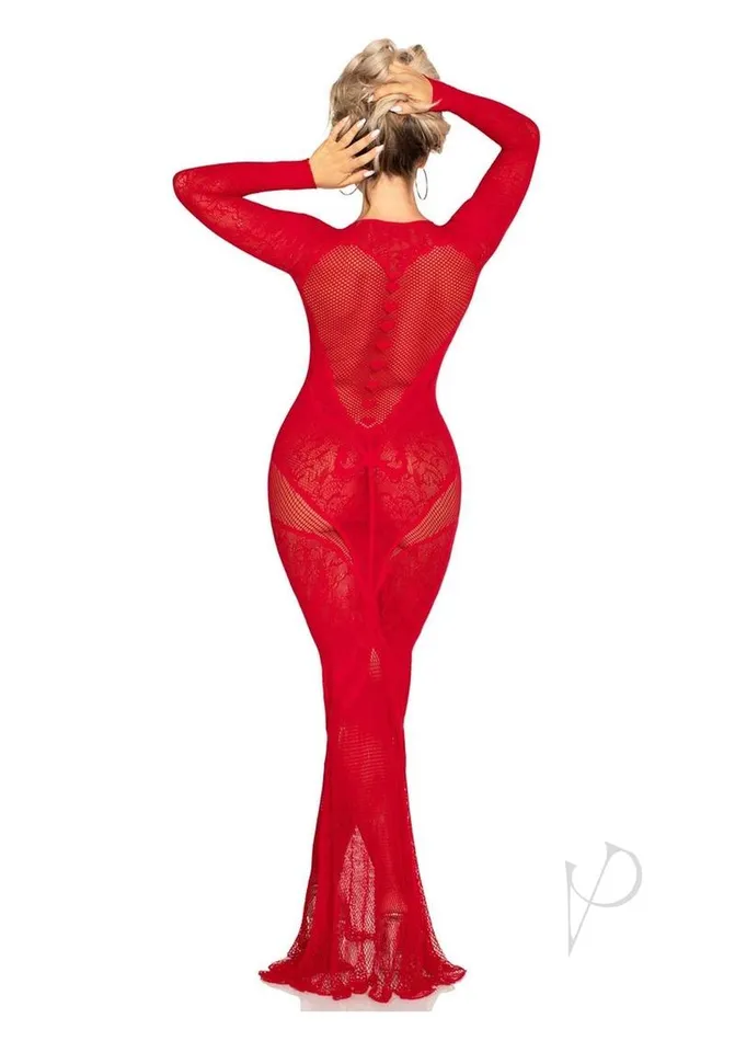 Leg Avenue Leg Avenue Lace and Net Body Con Gown with Heart Keyhole Detail OS Red Female Sex Toys Leg Avenue Leg Avenue Lace and Net Body Con Gown with Heart Keyhole Detail OS Red Female Sex Toys
