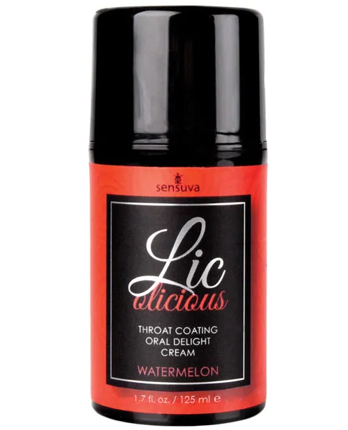 Lic O Licious Vibrators Licolicious Throat Coating Oral Delight Cream Watermelon 17oz Lic O Licious Vibrators Licolicious Throat Coating Oral Delight Cream Watermelon 17oz