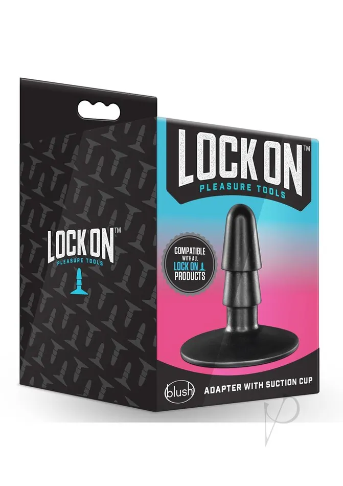 Lock On Lock On Adapter with Suction Cup Black Female Sex Toys