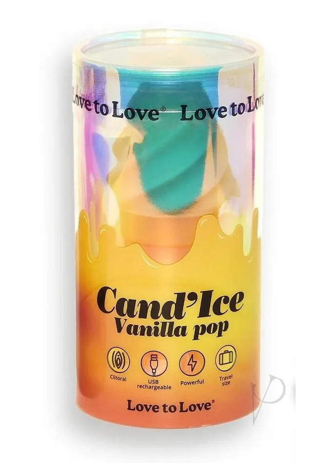 Love To Love Female Sex Toys CandIce Rechargeable Silicone Clitoral Stimulator Vanilla Pop Love To Love Female Sex Toys CandIce Rechargeable Silicone Clitoral Stimulator Vanilla Pop