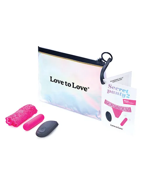 Love To Love Vibrators Love to Love Secret Panty Vibe 2 Neon Pink Love To Love Vibrators Love to Love Secret Panty Vibe 2 Neon Pink