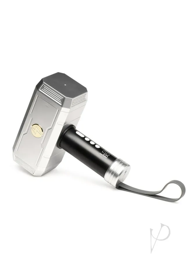 Lovebotz Male Sex Toys LoveBotz Thunder Rechargeable Stroker Sucking Masturbator SilverBlack