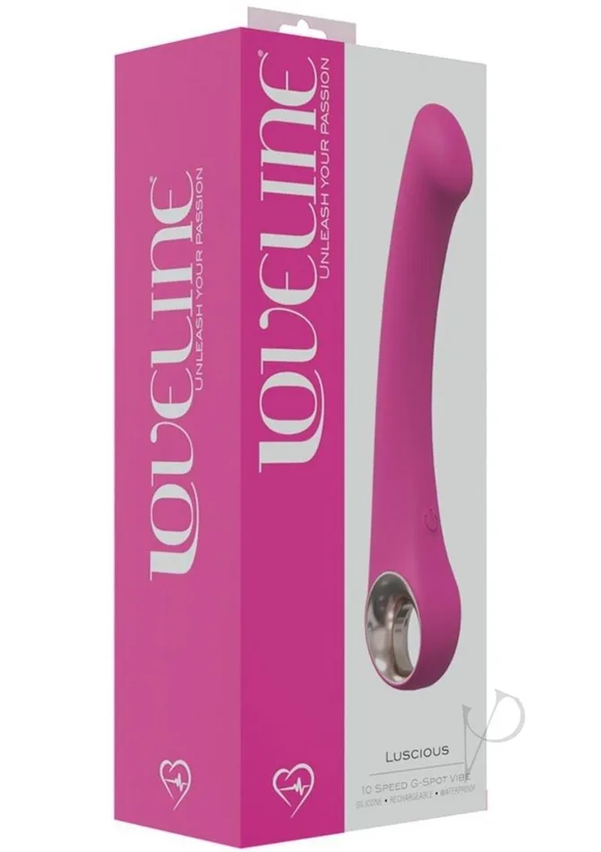 Loveline Vibrators LoveLine Luscious Rechargeable 10 Speed GSpot Vibrator Pink Loveline Vibrators LoveLine Luscious Rechargeable 10 Speed GSpot Vibrator Pink