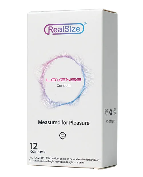 Lovense RealSize 54mm Condoms Box of 12 Lovense Female Sex Toys Lovense RealSize 54mm Condoms Box of 12 Lovense Female Sex Toys