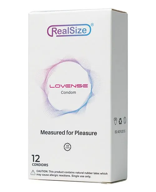 Lovense RealSize Condoms Box of 12 Lovense Female Sex Toys