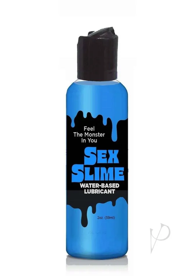 Lubricants Little Genie Sex Slime Water Based Lubricant 2oz Blue