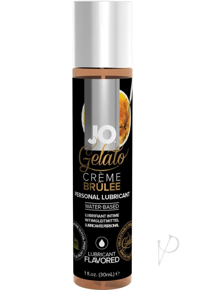 Lubricants System Jo JO Gelato Water Based Flavored Lubricant Creme Brulee 1oz Lubricants System Jo JO Gelato Water Based Flavored Lubricant Creme Brulee 1oz