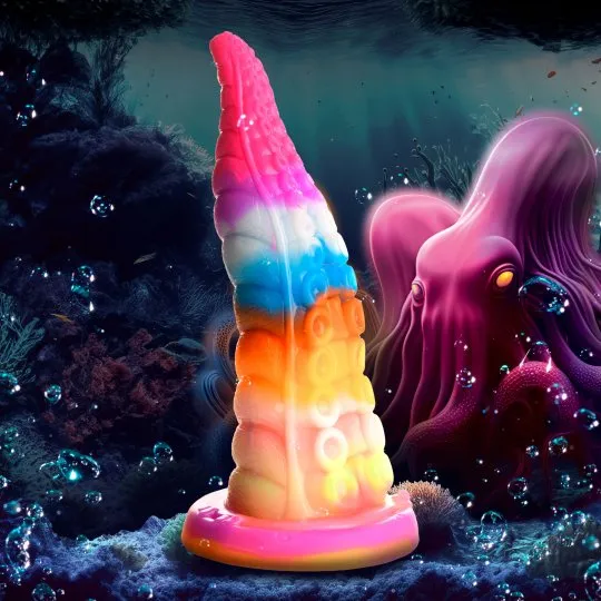 Luminoctopus GlowInTheDark Tentacle Silicone Dildo Creature Cocks Dildos