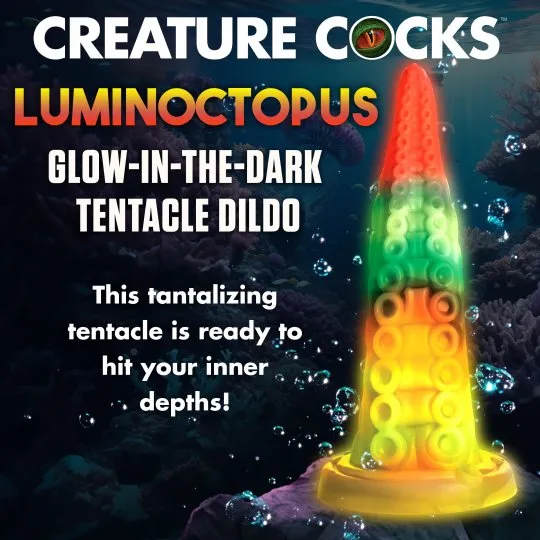 Luminoctopus GlowInTheDark Tentacle Silicone Dildo Creature Cocks Dildos