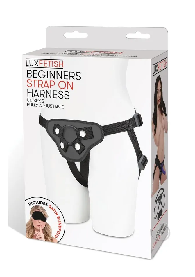 Lux Fetish Female Sex Toys Lux Fetish Beginners StrapOn Harness Adjustable Black Lux Fetish Female Sex Toys Lux Fetish Beginners StrapOn Harness Adjustable Black