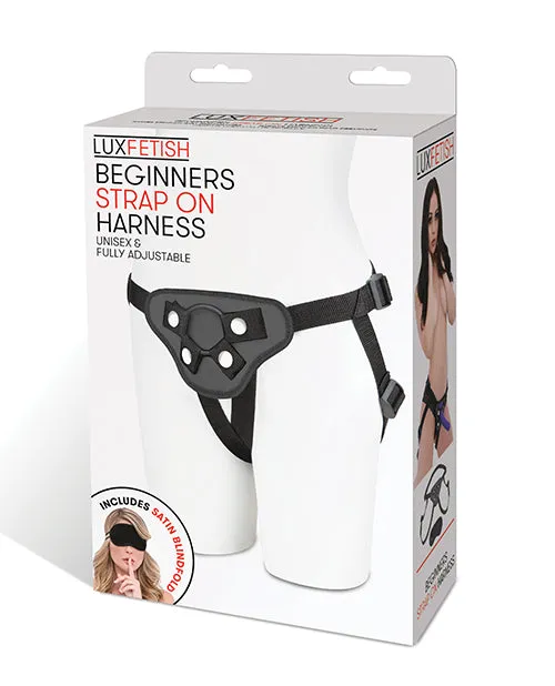 Lux Fetish Female Sex Toys Lux Fetish Beginners StrapOn Harness Adjustable Black