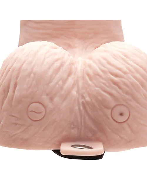 Lux Fetish Female Sex Toys Lux Fetish Rechargeable Strapon with Balls 6in Vanilla Lux Fetish Female Sex Toys Lux Fetish Rechargeable Strapon with Balls 6in Vanilla