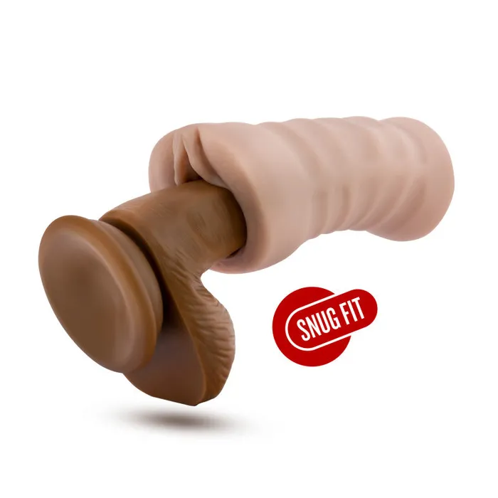 M for Men Rain Flesh Vibrating Vagina Stroker Blush Novelties Male Sex Toys