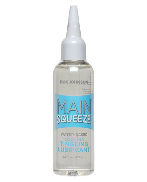 Main Squeeze Lubricants Main Squeeze Cooling Tingling Water Based Lubricant 34oz Main Squeeze Lubricants Main Squeeze Cooling Tingling Water Based Lubricant 34oz