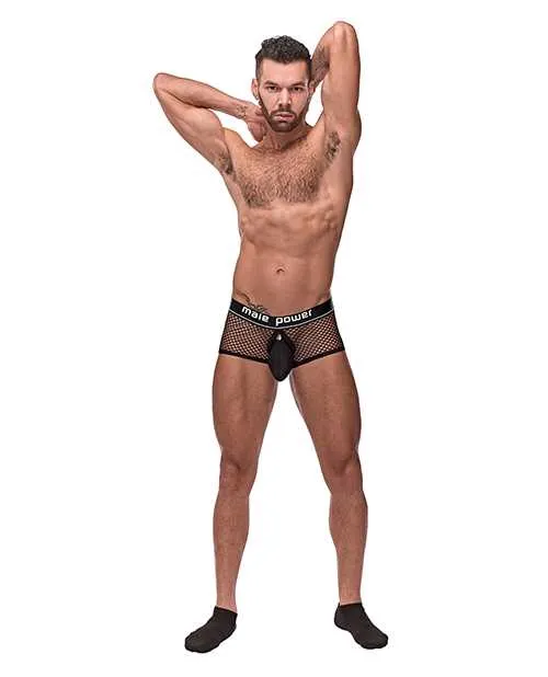 Male Power Male Sex Toys Cock Pit Fishnet Mini Cock Ring Short Black SM Male Power Male Sex Toys Cock Pit Fishnet Mini Cock Ring Short Black SM