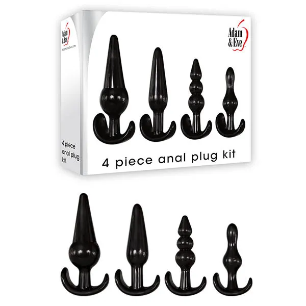 Male Sex Toys Adam Eve 4 Piece Anal Plug Kit Wild Night Fantasies