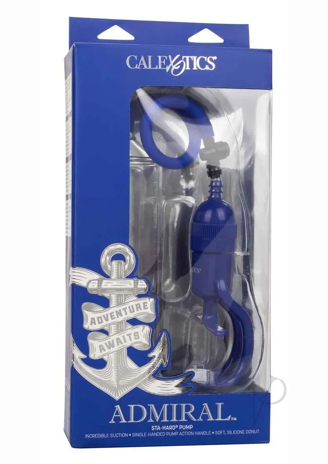 Male Sex Toys Admiral Admiral StaHard Penis Pump Blue