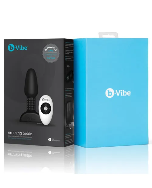 Male Sex Toys B Vibe BVibe Rimming Petite Rechargeable Silicone Anal Plug with Remote Control Black Male Sex Toys B Vibe BVibe Rimming Petite Rechargeable Silicone Anal Plug with Remote Control Black