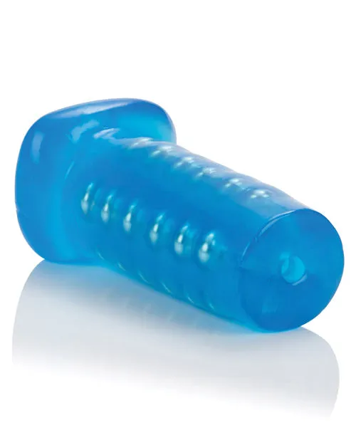 Male Sex Toys Basic Essentials Basic Essentials Beaded Masturbator 5in Blue Male Sex Toys Basic Essentials Basic Essentials Beaded Masturbator 5in Blue