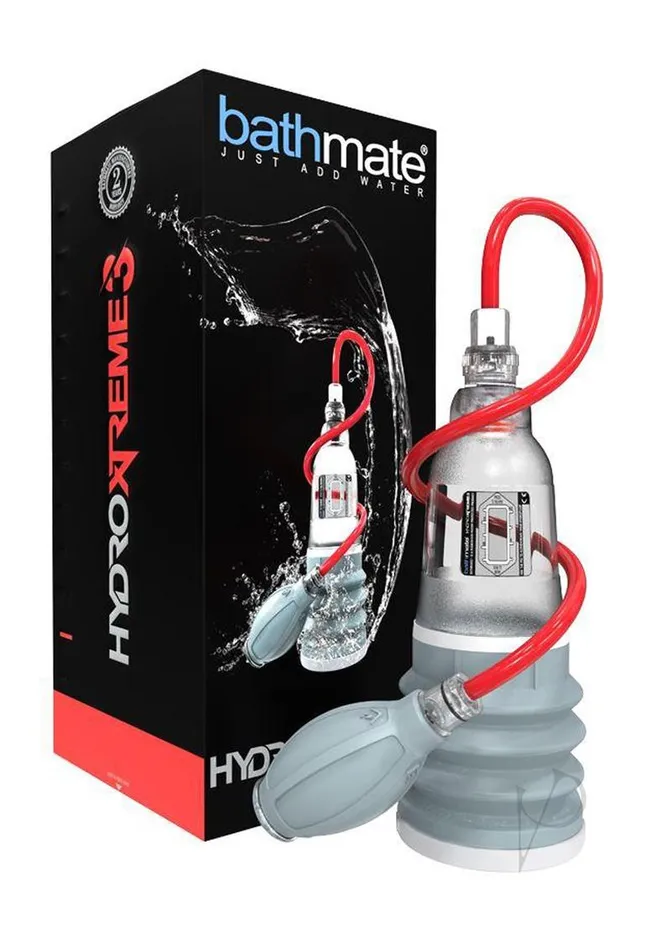 Male Sex Toys Bathmate HydroXtreme3 Penis Pump Water Pump Kit Clear