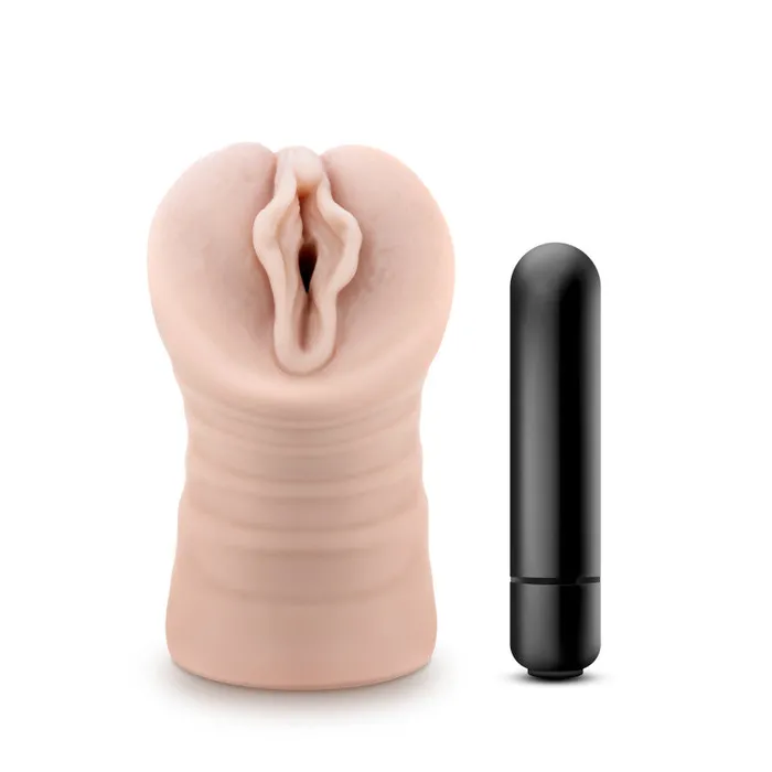 Male Sex Toys Blush Novelties M for Men Ashley Flesh Vibrating Vagina Stroker