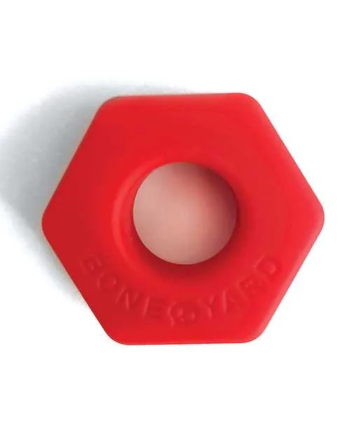 Male Sex Toys Boneyard Boneyard Bust A Nut 2X Stretch Silicone Ball Stretcher Red