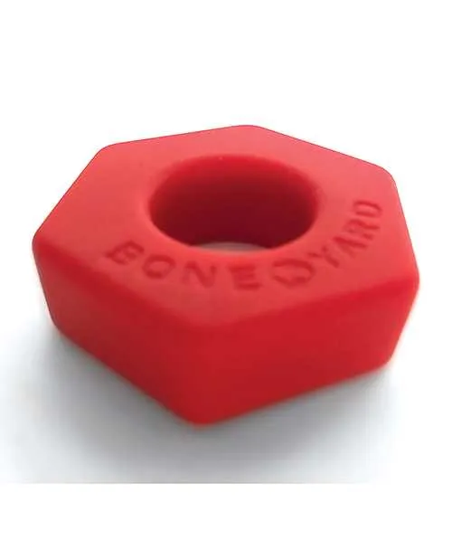 Male Sex Toys Boneyard Boneyard Bust A Nut 2X Stretch Silicone Ball Stretcher Red
