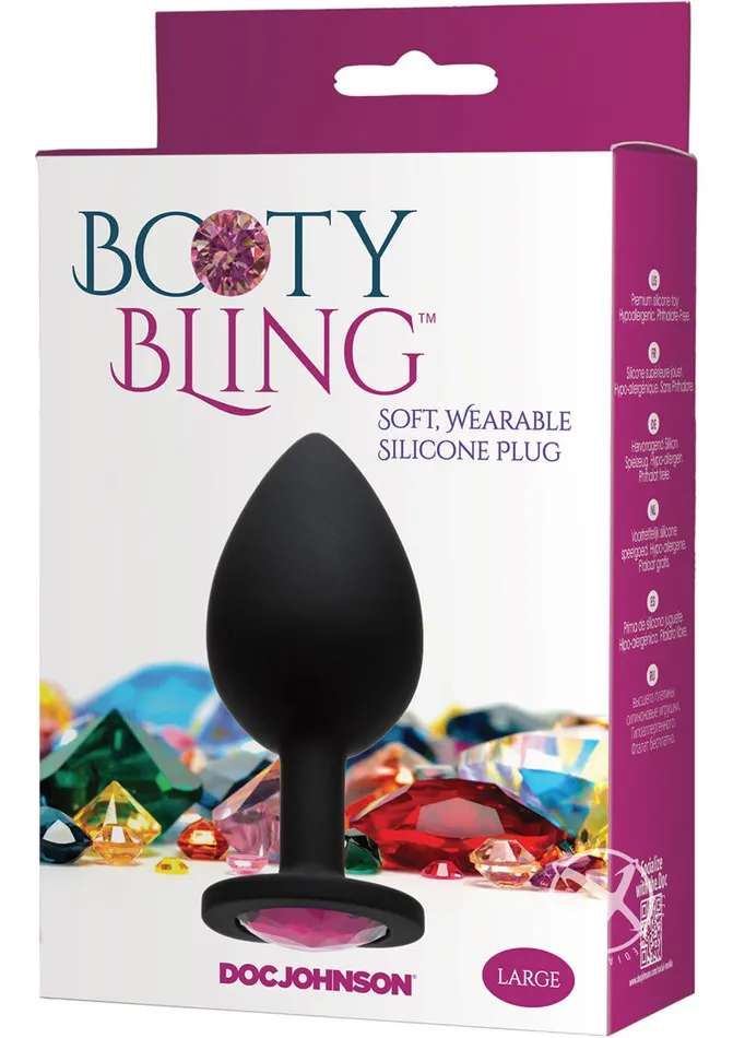 Male Sex Toys Booty Bling Jeweled Silicone Anal Plug Large Pink Booty Bling Male Sex Toys Booty Bling Jeweled Silicone Anal Plug Large Pink Booty Bling