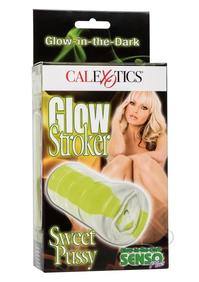 Male Sex Toys Cal Exotics Glow Stroker Sweet Pussy GlowInTheDark